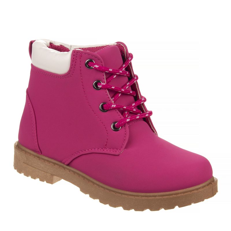 Josmo Unisex Toddlers Combat Boots - Lace Up Ankle Boots for Boys and Girls, Classic Combat Style, Casual Boots