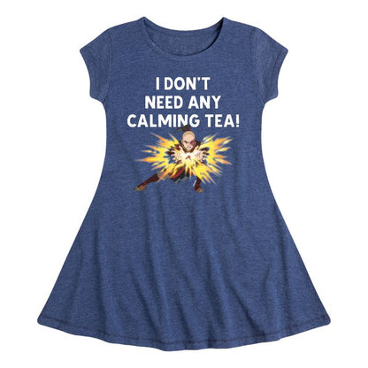Girls' - Avatar: The Last Airbender - Zuko Calming Tea Fit & Flair Cap Sleeve Dress
