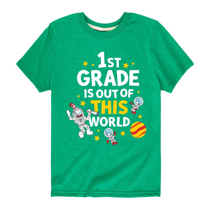 تي شيرت جرافيكي بأكمام قصيرة للأولاد من دكتور سوس - الصف الأول