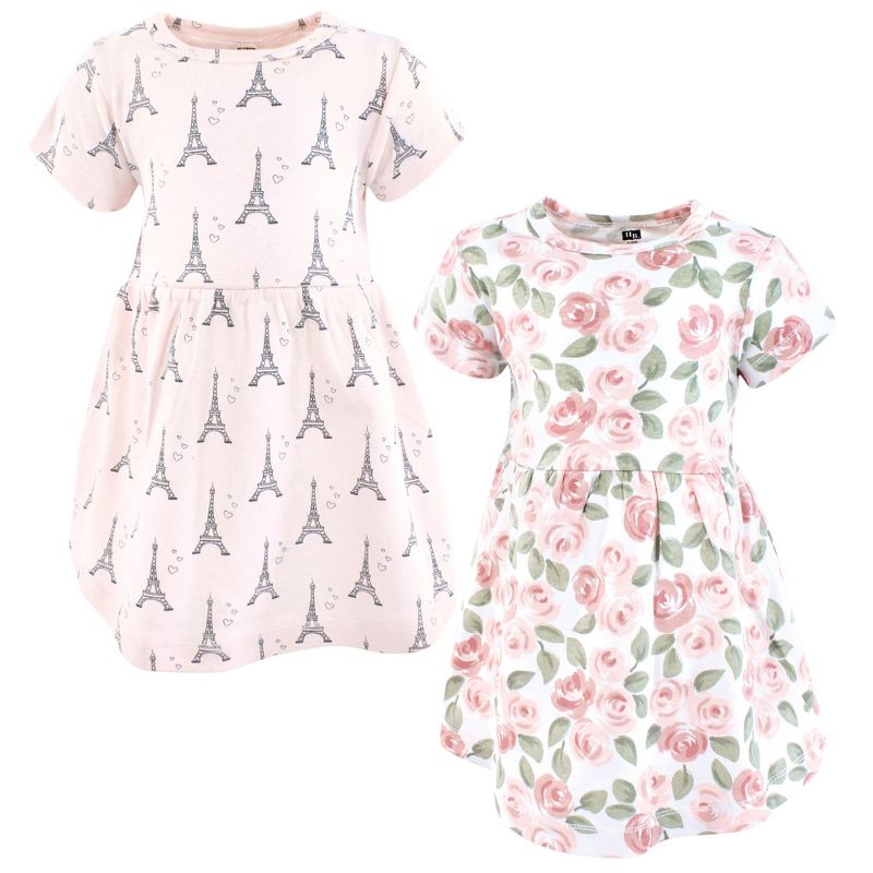 فساتين Hudson Baby بأكمام قصيرة من مجموعة Luvable Friends، قطعتان (الجزء الثالث)