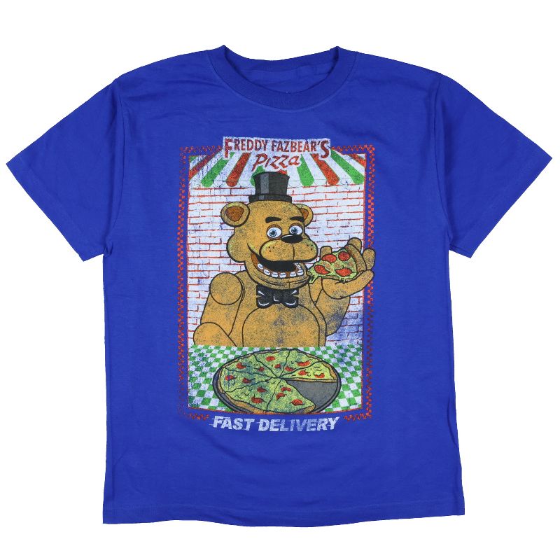 Seven Times Six Five Nights At Freddy's T-Shirt Boys' Fazbears Pizza Fast Delivery Tee