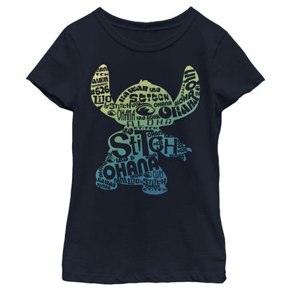 Boy's Lilo & Stitch Silhouette Stitch T-Shirt
