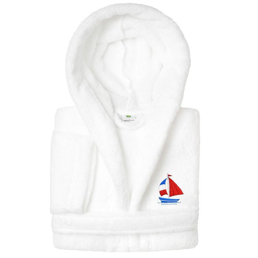 Linum Kids 100% Polyester SUPER PLUSH Double Brushed Hooded Bathrobe ,  DESIGN