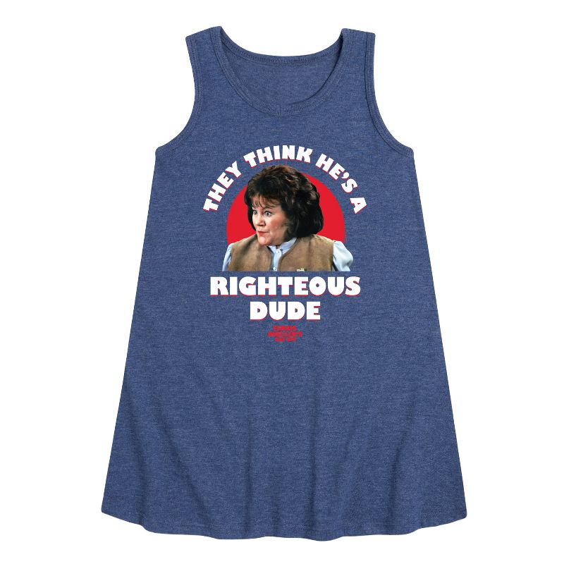 Girls' - Ferris Bueller's Day Off - Righteous Dude Graphic Sleeveless Aline Dress