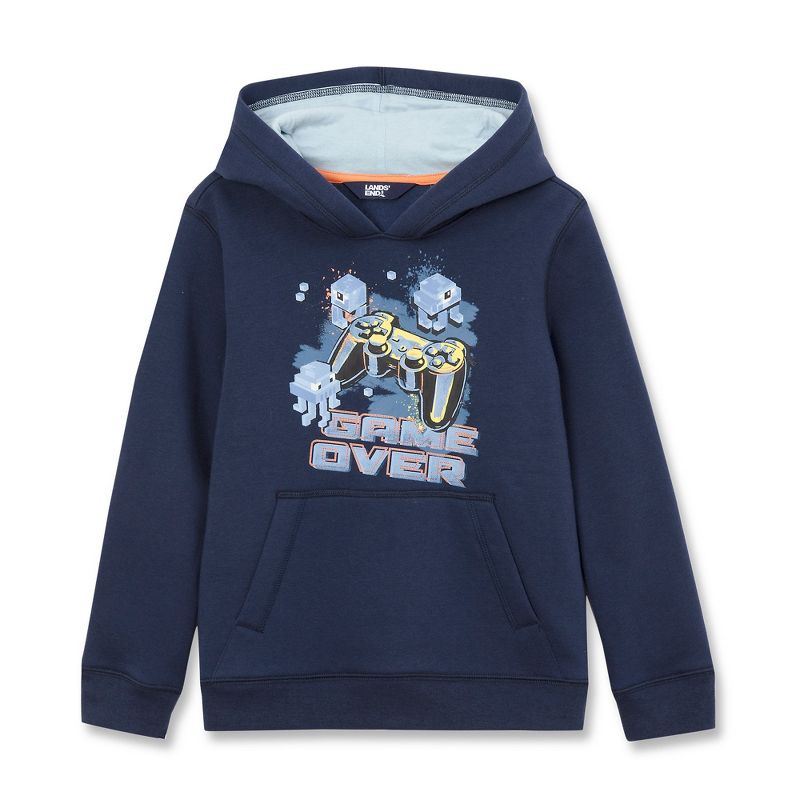 سترة Lands' End للأطفال من الصوف الهاسكي بغطاء رأس