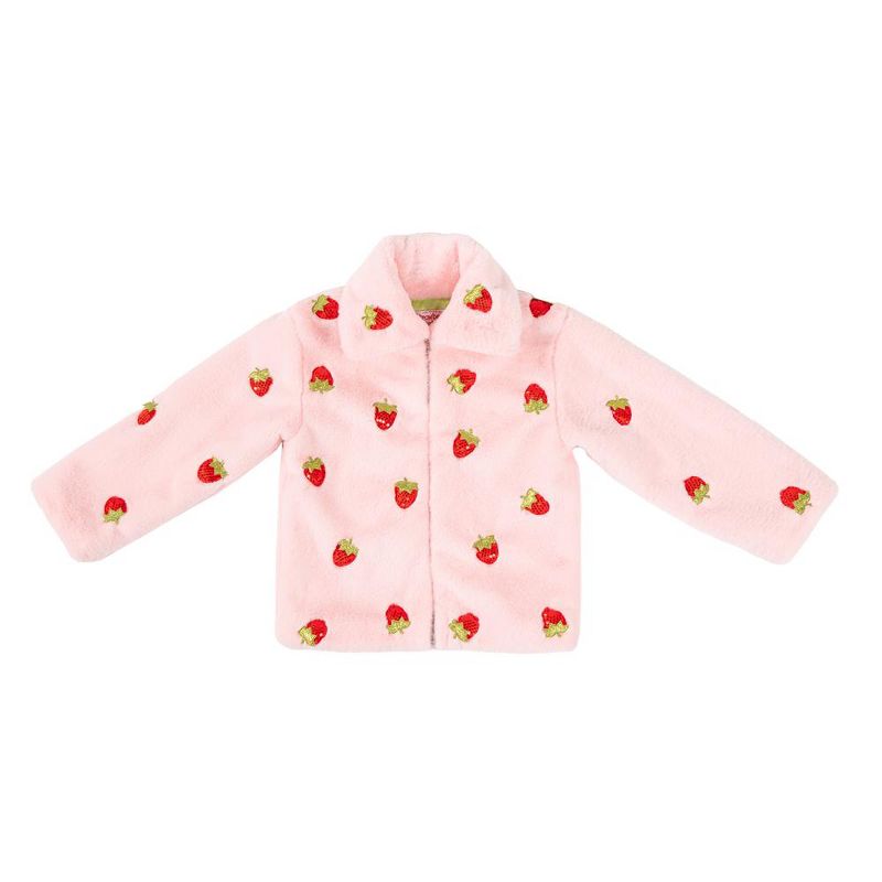 A Leading Role x Strawberry Shortcake Premium Child Berry Cuddly Zip-Up Jacket