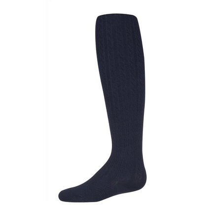 Memoi Girls Cotton Blend Cable Tights