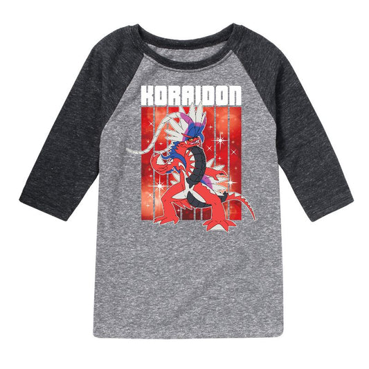 Boys' - Pokémon - Koraidon Legend Raglan Graphic T-Shirt