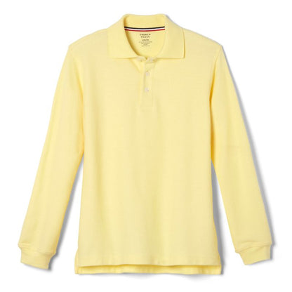 French Toast School Uniform Co-Ed Long Sleeve Pique Polo