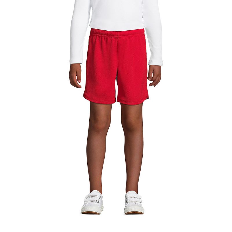 Lands' End School Uniform Kids Mesh Gym Shorts