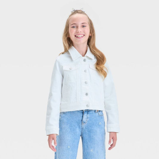 Girls' Denim Jacket - Cat & Jack™ White