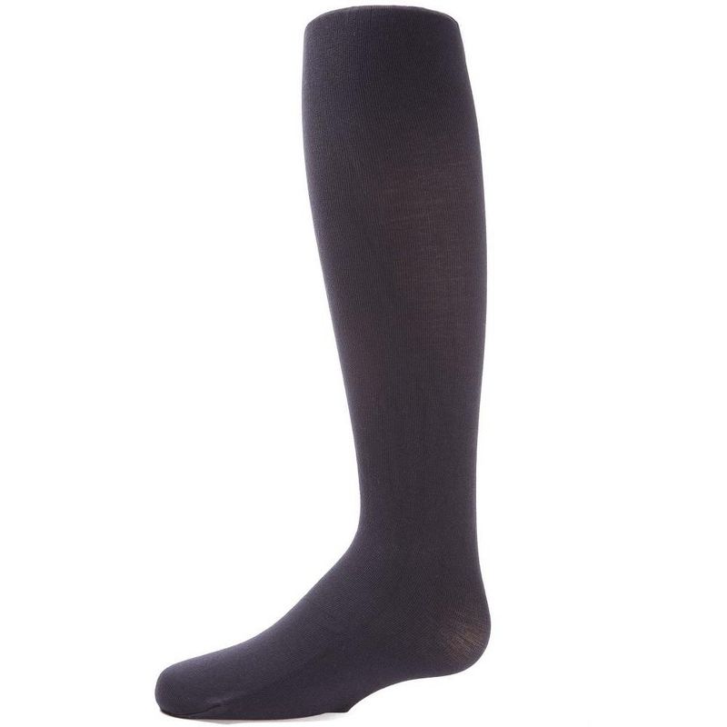 Memoi Girls' Soft Pima Cotton Opaque Tights