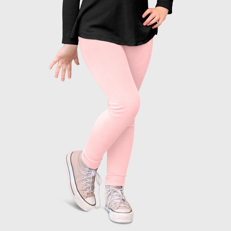 City Threads Girls 100% Cotton Leggings - USA-Made, Soft, Breathable & Sensory Friendly for Kids/Toddlers (Part 3)