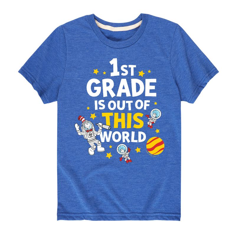 تي شيرت جرافيكي بأكمام قصيرة للأولاد من دكتور سوس - الصف الأول