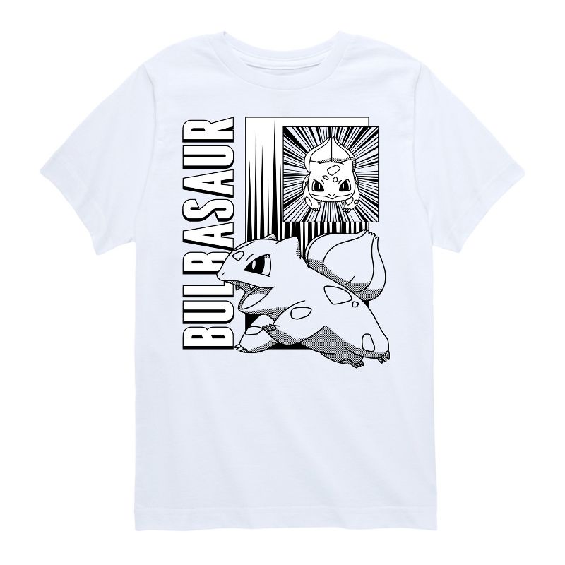 تي شيرت جرافيكي بأكمام قصيرة للأولاد - بوكيمون - معركة أنمي بولباسور