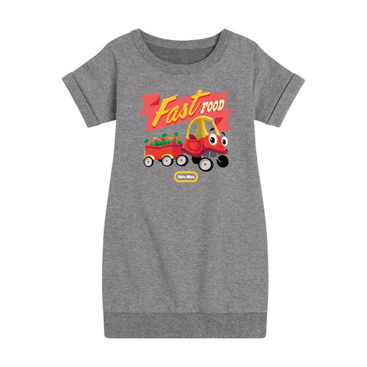 Girls' - Little Tikes - Fast Food Towing Graphic Short Sleeve Fleece Dress