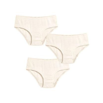City Threads Girls Soft 100% Organic Cotton Briefs, 3-Pack - USA-Made