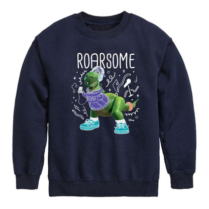 Boys' - Disney - Roarsome Graphic Long Sleeve Fleece Sweatshirt
