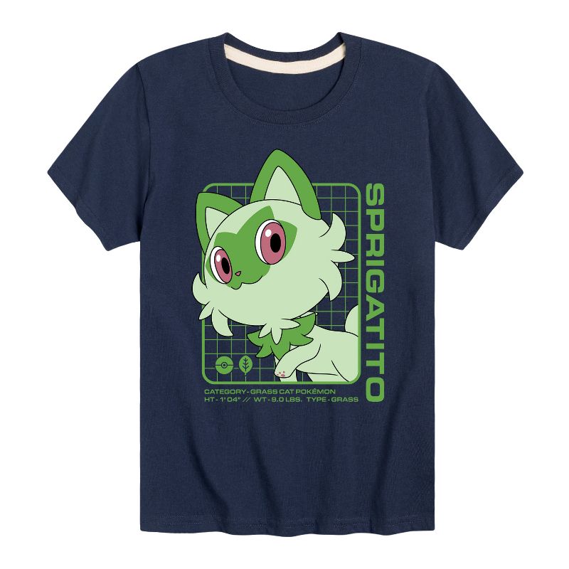 تي شيرت جرافيكي بأكمام قصيرة من سبريجاتيتو ستاتس للأولاد - بوكيمون
