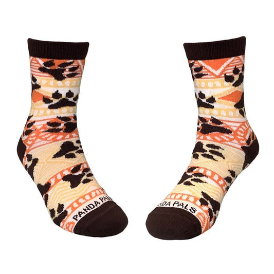 Lion Paws with Prints Sock - from the Sock Panda (Ages 3-7)