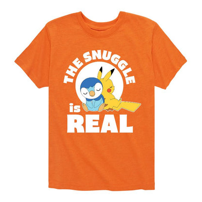 تي شيرت جرافيكي بأكمام قصيرة للأولاد - بوكيمون - ذا سناغل إز ريل بيكاتشو وبيبلوب