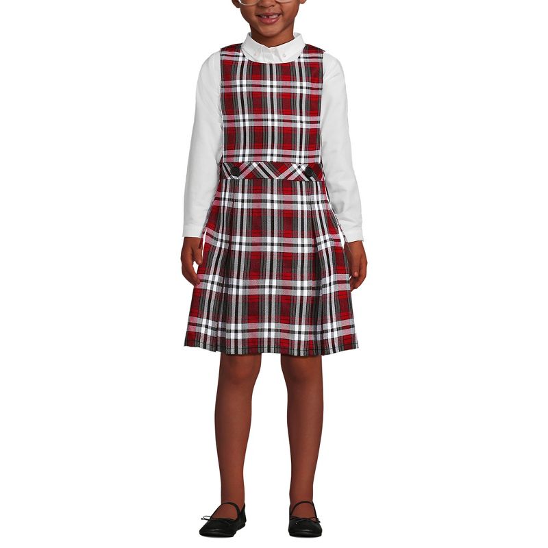 Lands' End Kids Uniform Plaid Jumper