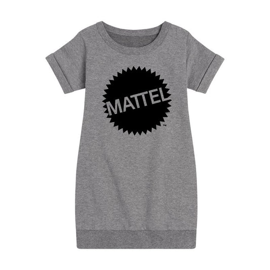 Girls' - Mattel - Mattel Original Logo Graphic Short Sleeve Fleece Dress