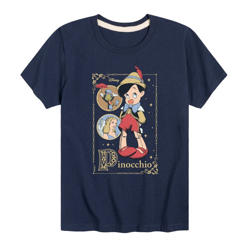 Boys' - Disney - Pinocchio Short Sleeve Graphic T-Shirt