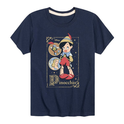 Boys' - Disney - Pinocchio Short Sleeve Graphic T-Shirt