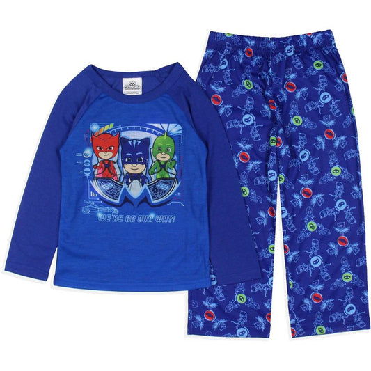 طقم بيجامة "نحن في طريقنا" للأولاد الصغار من PJ Masks، أزرق، من جيكو كات بوي أوليت