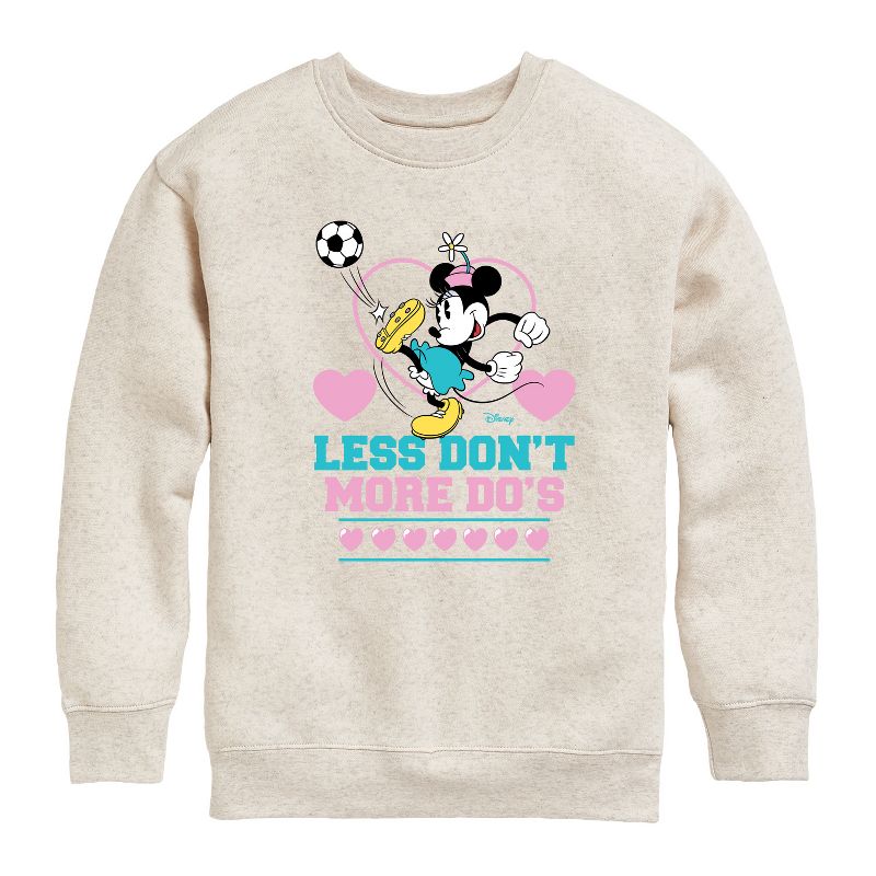 Boys' - Disney - Less Dont More Dos Soccer Graphic Long Sleeve Fleece Sweatshirt
