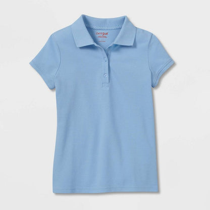 Girls' Short Sleeve Pique Uniform Polo Shirt - Cat & Jack™
