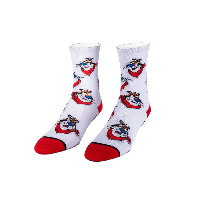 Cool Socks for Kid's, Kellogg's Breakfast Cereal Fun Novelty Crew, 7-10 Years