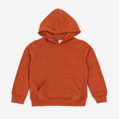 Leveret Kids Hooded Sweatshirt - Kids Hoodie Pullover Sweatshirt- With Kangaroo Pocket  - Boho Solid Color