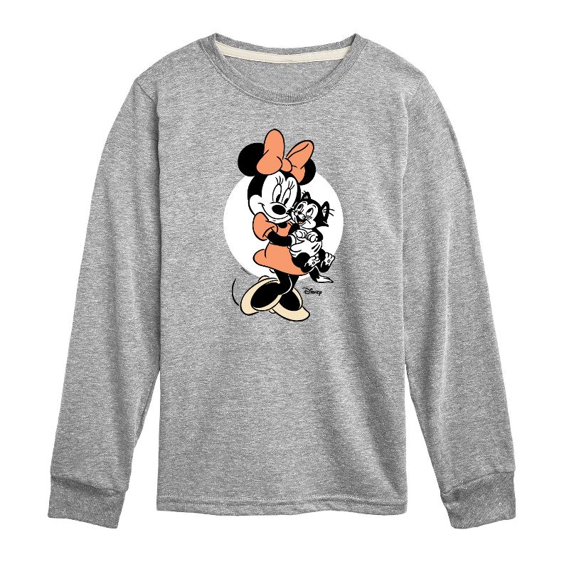 Boys' - Disney - Minnie Mouse & Figaro Hugs Long Sleeve Graphic T-Shirt