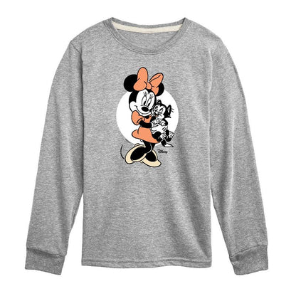 Boys' - Disney - Minnie Mouse & Figaro Hugs Long Sleeve Graphic T-Shirt