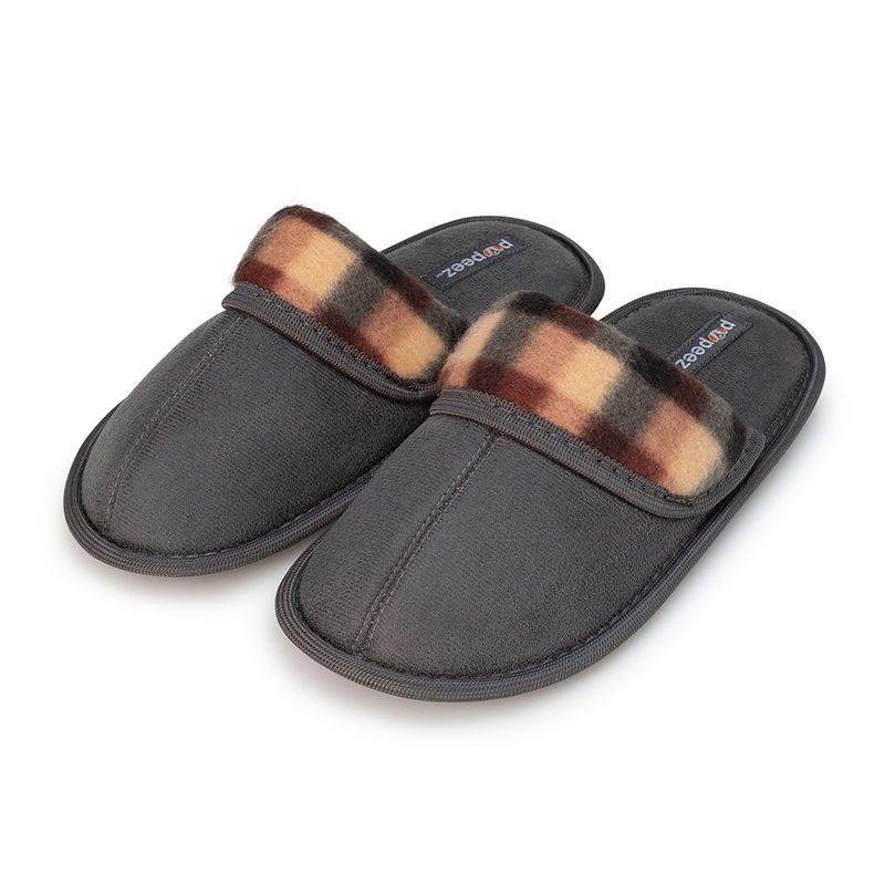Roxoni Boys Slipper Scuff Soft Comfort Kids Classic House Shoes
