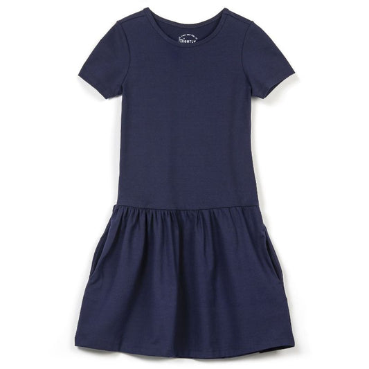 Mightly Girls Fair Trade Organic Cotton Short Sleeve Drop Waist Dress