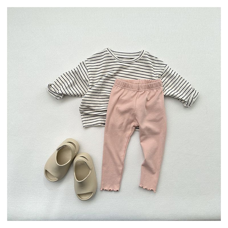 MyKids-USA Children’s Solid Color Leggings Girl’s Kindergarten Trousers