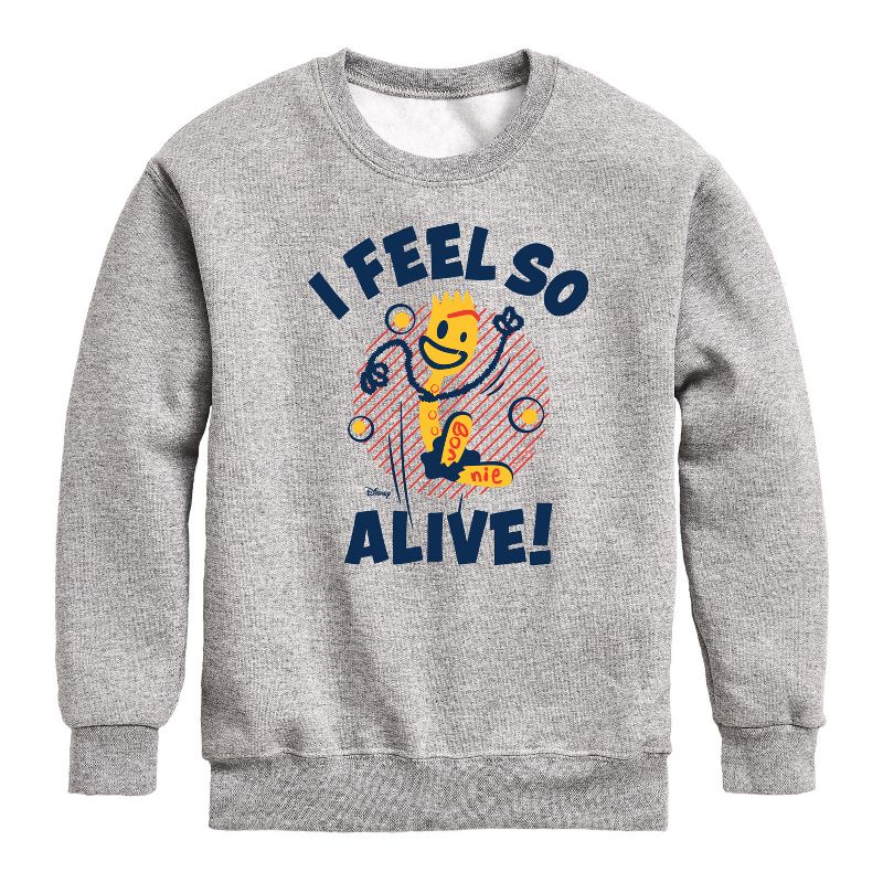 Boys' - Disney - I Feel So Alive Graphic Long Sleeve Fleece Sweatshirt