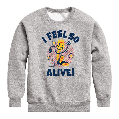 Boys' - Disney - I Feel So Alive Graphic Long Sleeve Fleece Sweatshirt