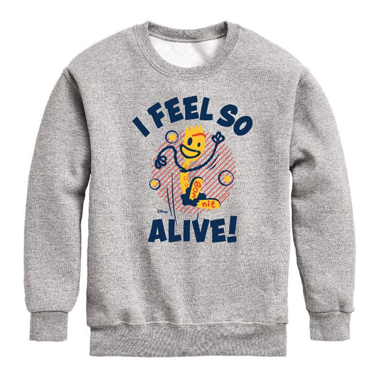 Boys' - Disney - I Feel So Alive Graphic Long Sleeve Fleece Sweatshirt