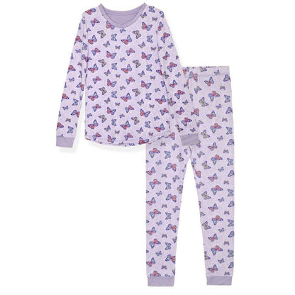 Sleep On It Girls 2-Piece Super Soft Jersey Snug-Fit Pajama Set - Toddler Pajamas to Girls Pajama Sets