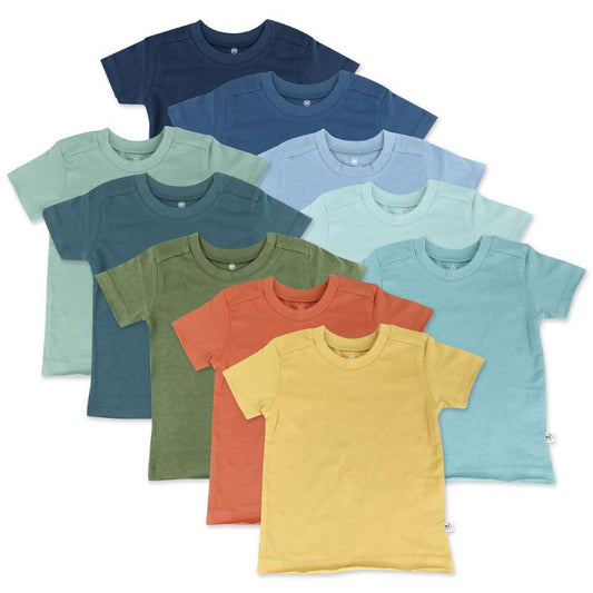 Honest Baby 10-Pack Organic Cotton Short Sleeve T-Shirts