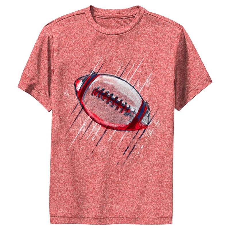 Boy's Lost Gods Red Details Football Performance Tee