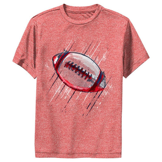Boy's Lost Gods Red Details Football Performance Tee