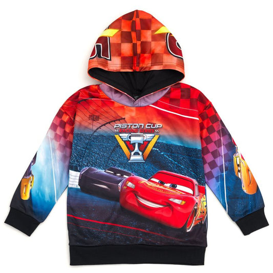 Disney Pixar Cars Lightning McQueen Fleece Pullover Hoodie Toddler to Big Kid