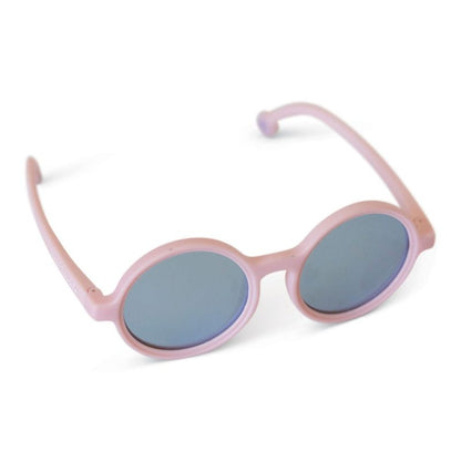Tiny Twinkle Toddler Round Retro Polarized Flexible Sunglasses with Strap, Ages 0-48 months
