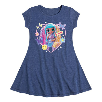 Girls' - LOL Surprise! - Candylicious, Butterflies, & Hearts Fit & Flair Cap Sleeve Dress