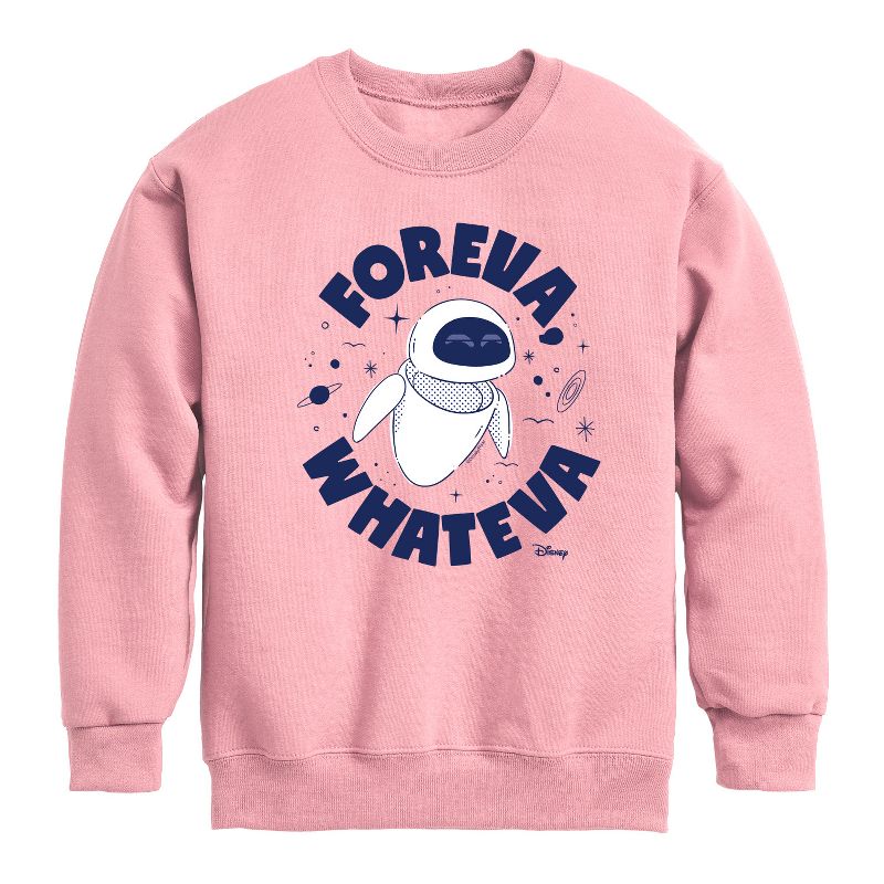 Boys' - Disney - Foreva Whateva Eve Graphic Long Sleeve Fleece Sweatshirt